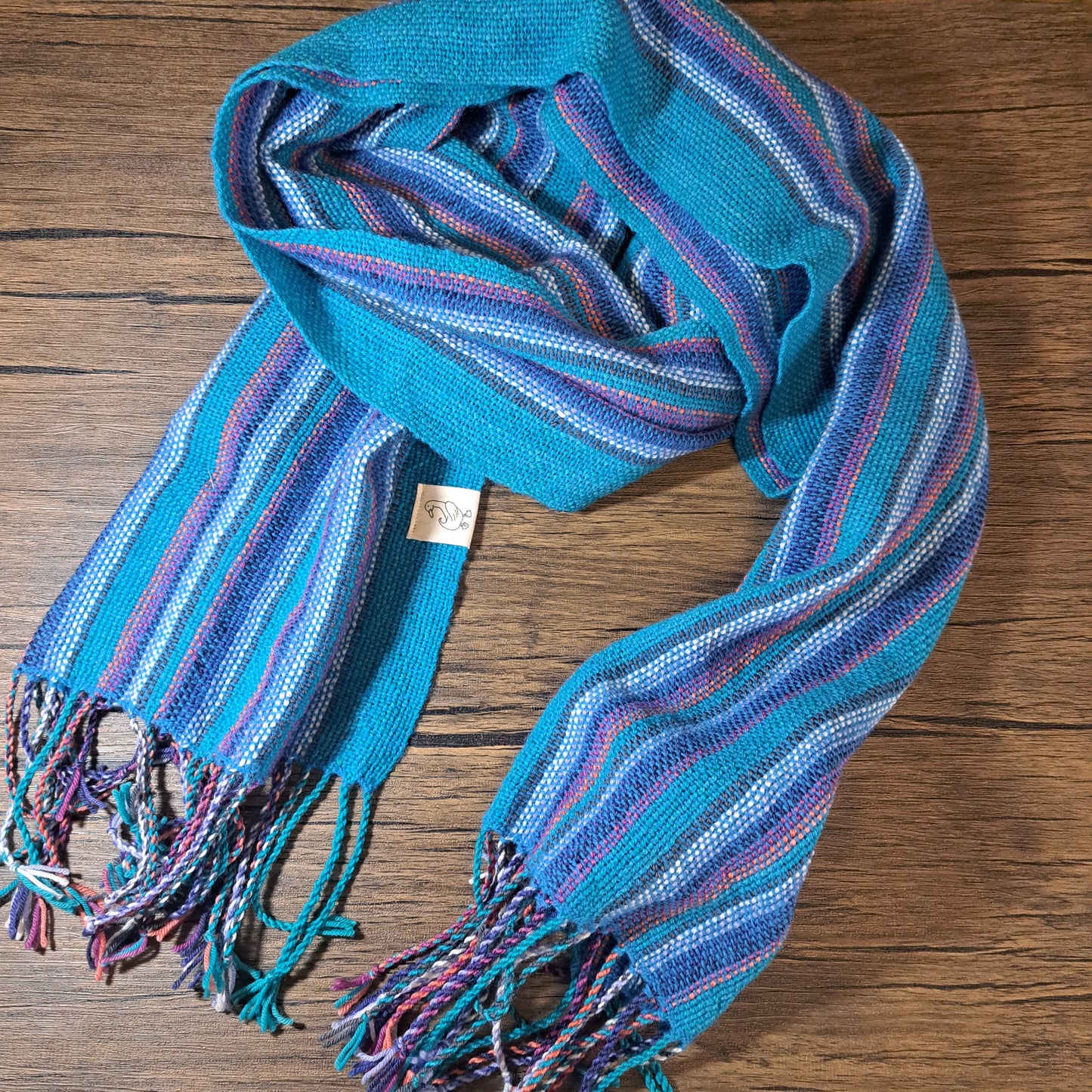 Handwoven Electric Blue+ Lightweight Scarf