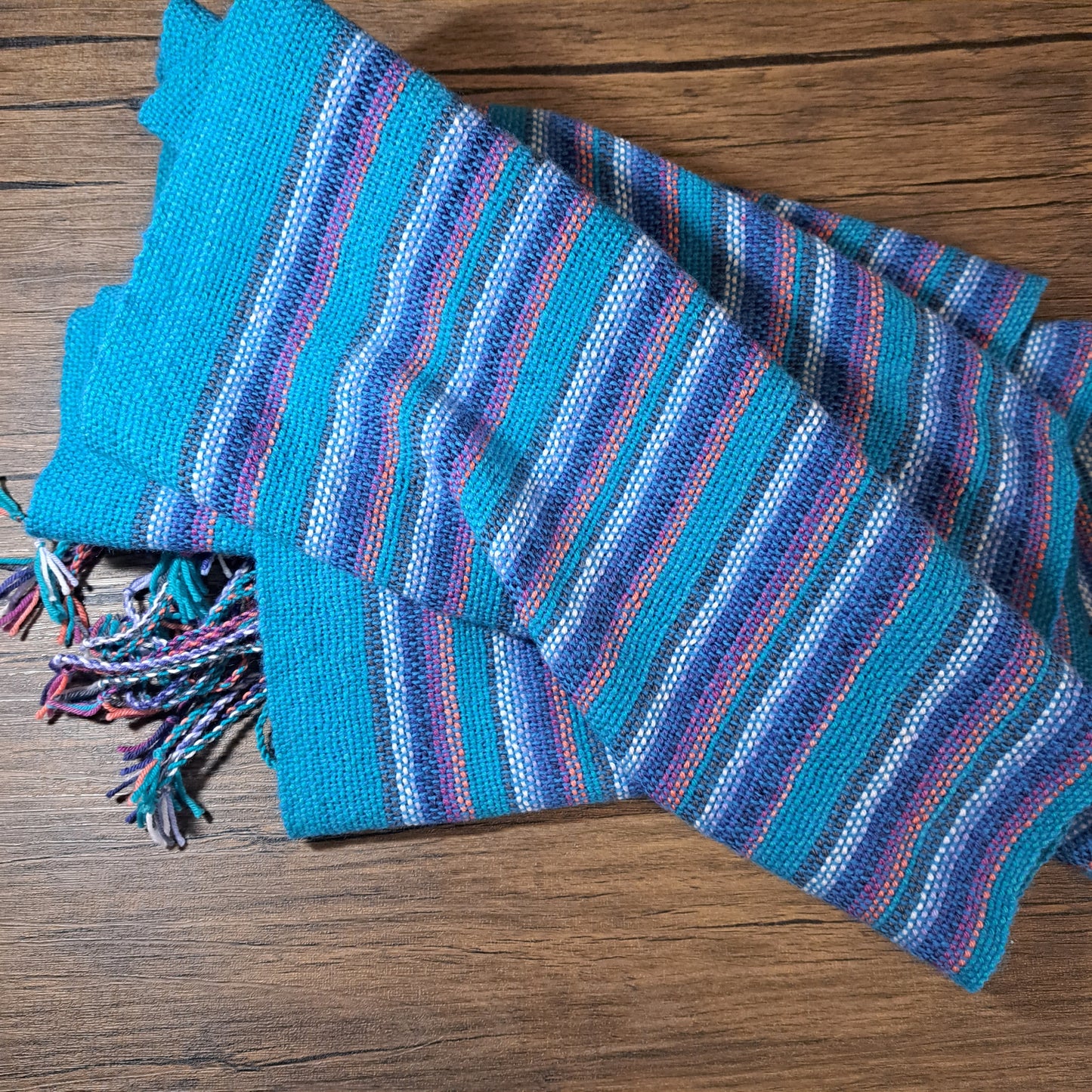 Handwoven Electric Blue+ Lightweight Scarf