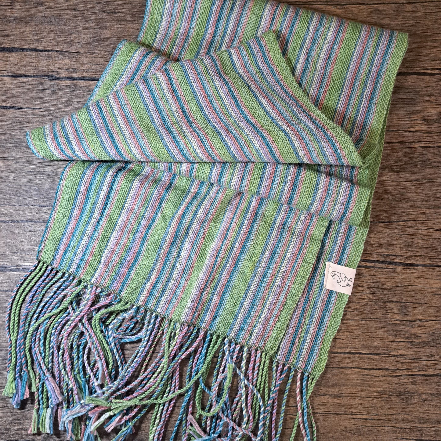 Handwoven Sage Green+ Lightweight Scarf