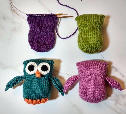 PDF Knitting Pattern - Owl-dorable Knit Owl stuffed toy