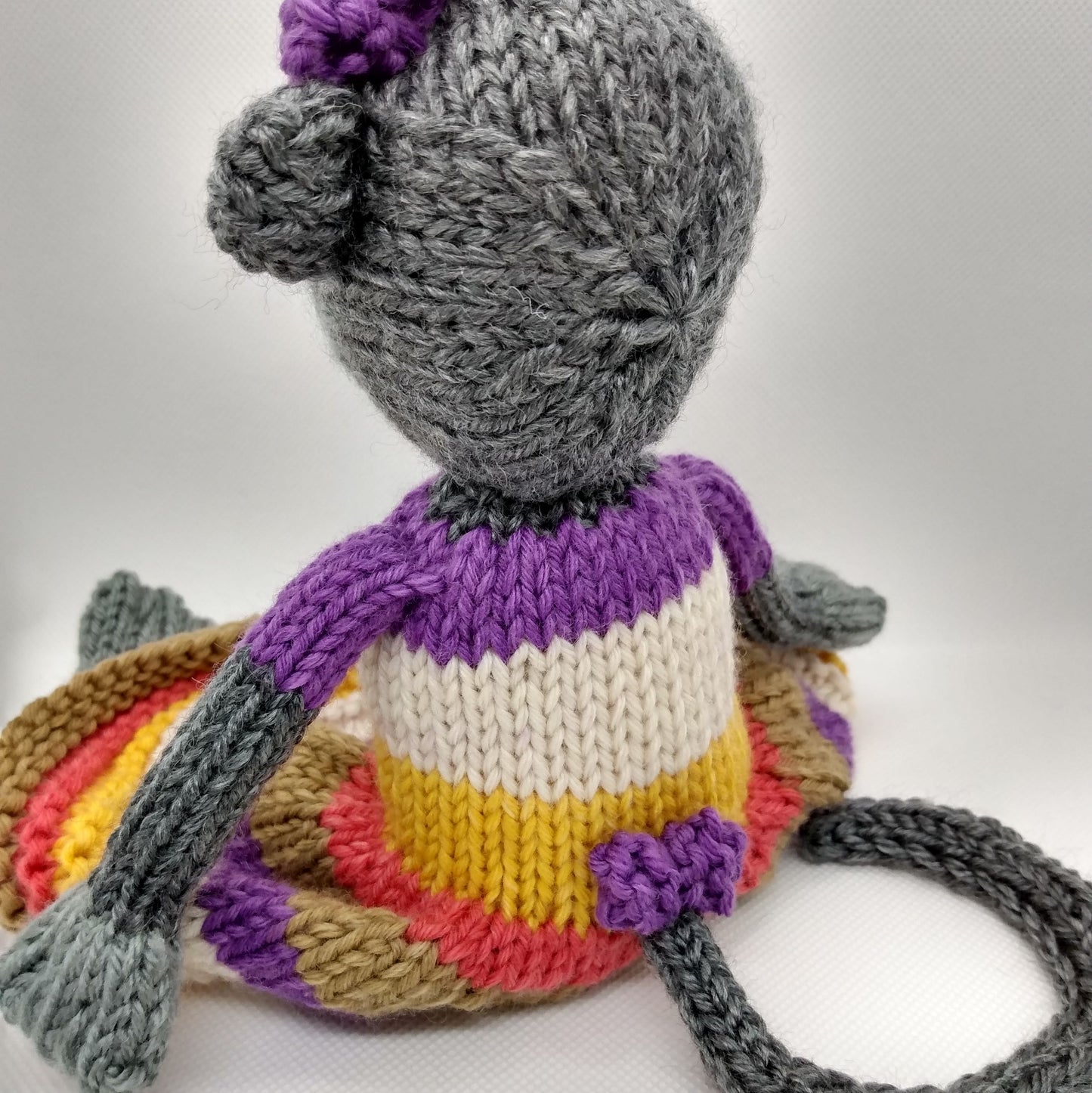 PDF Knitting Pattern - Marlo the Monkey (Long Dress Version) Stuffed Toy