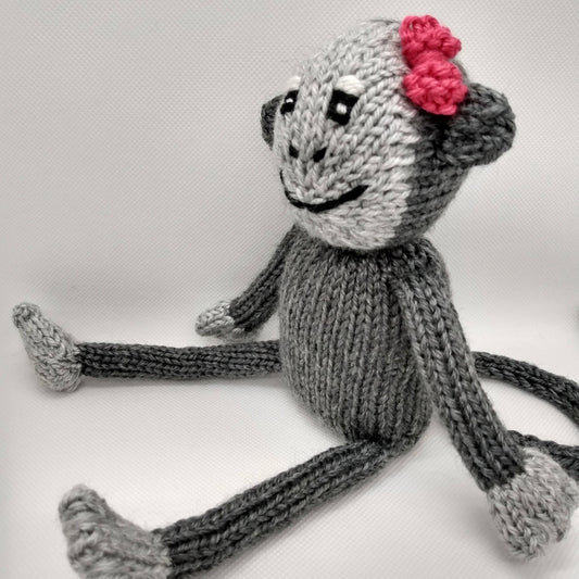 PDF Knitting Pattern: Marlo the Monkey (Basic Version) Stuffed Toy